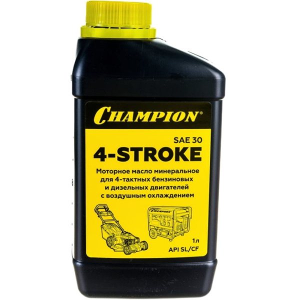 Масло минеральное для четырехтактных двигателей CHAMPION 1 л. SAE30 952852