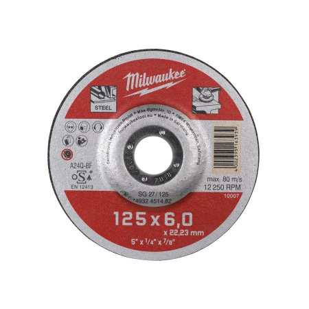 Шлифовальный диск Milwaukee SG27/125X6 - 1шт