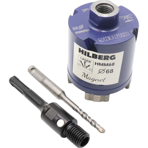 Коронка алмазная по бетону HILBERG Laser Magnet 68 мм HMM68 в Екатеринбурге