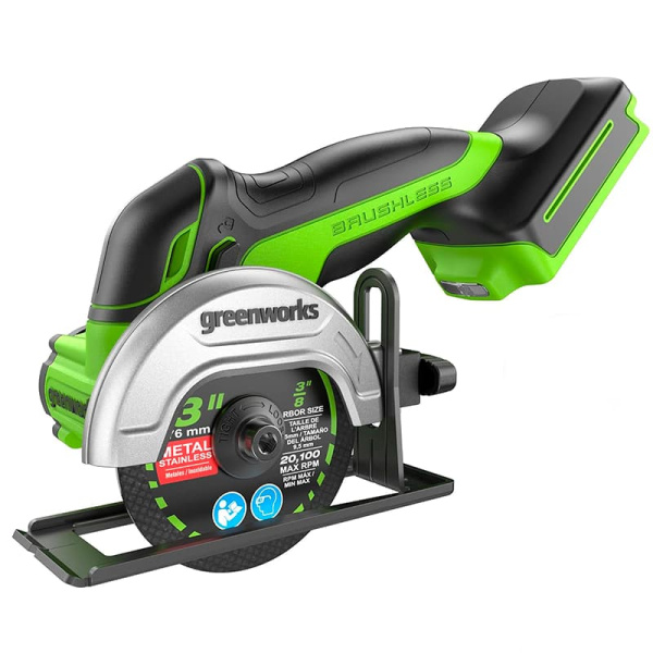 Углошлифовальная машина аккумуляторная Greenworks GD24UCS 3402007