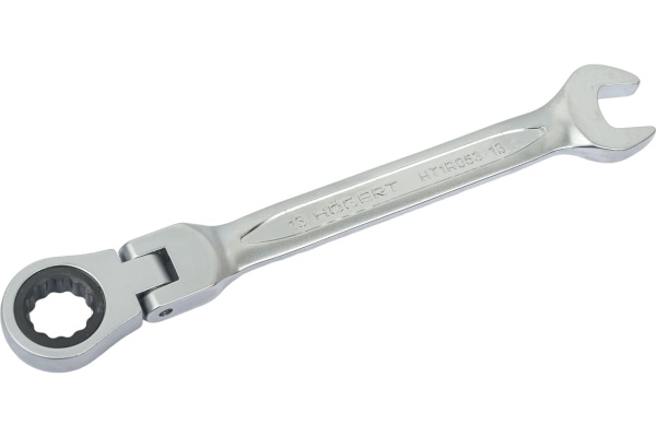 Ключ комбинированный HOEGERT  шарнирный с трещоткой 13 мм, 72T, сталь CrV HT1R053 в Екатеринбурге 