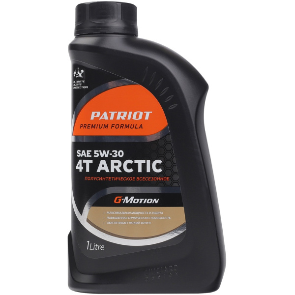 Масло полусинтетическое Patriot G-Motion 5W30 4Т ARCTIC 1л 850030100 в Екатеринбурге