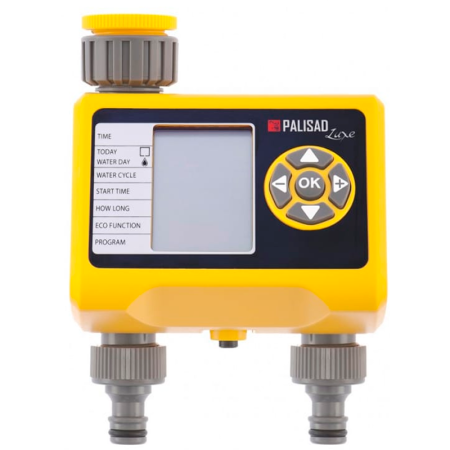 Таймер для полива Palisad LUXE на 2 линии, электронный 66199 в Екатеринбурге