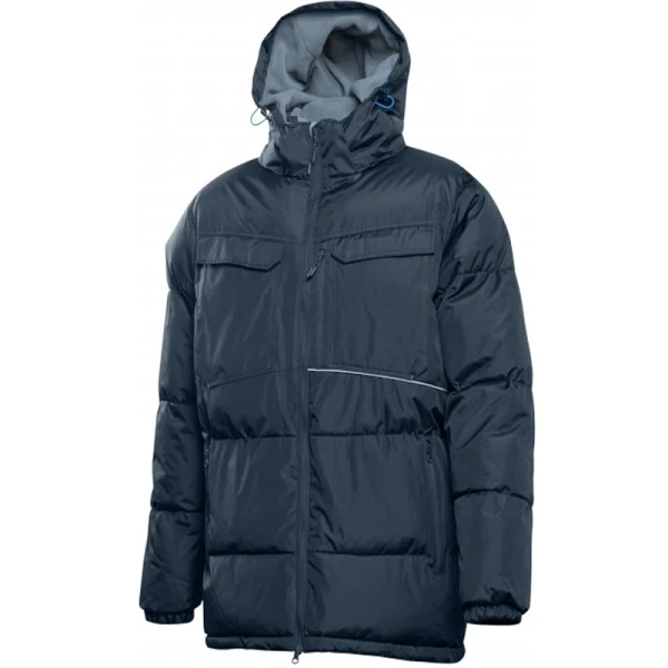 Утепленная куртка с капюшоном HOEGERT LEON темно-синяя L/52  HT5B926-L в Екатеринбурге