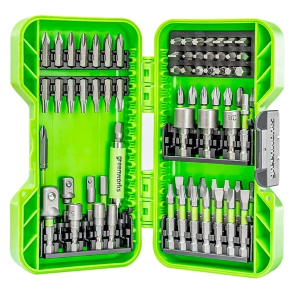 Набор бит, торцевых головок и адаптеров в кейсе Greenworks 70 шт 2944407 в Екатеринбурге