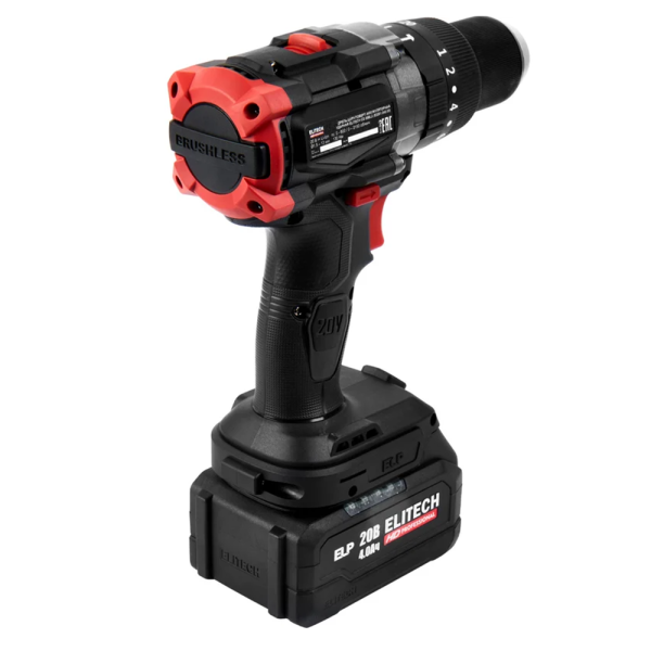 Аккумуляторная ударная дрель-шуруповерт ELITECH CD 20BL2  E2201.042.02 в Екатеринбурге