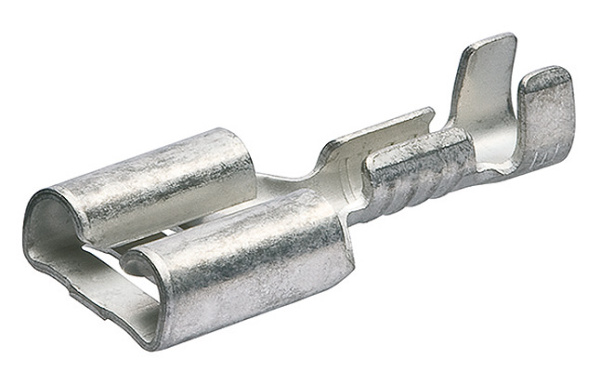 Гильзы флажковые KNIPEX, неизолированные, штекер: 4.8 x 0.8 мм, 1.5 - 2.5 кв. мм (AWG 16-14), 100 шт KN-9799060