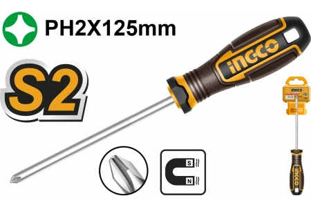 Отвертка INGCO PH2 x 125 мм  HSDPH2125 в Екатеринбурге 