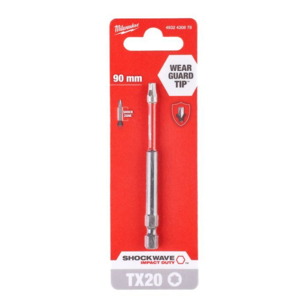 Насадка Milwaukee SHOCKWAVE TX20 90мм (1шт) 4932430878