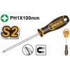 Отвертка крестовая PH1x100 INGCO HSDPH1100 INDUSTRIAL в Екатеринбурге 