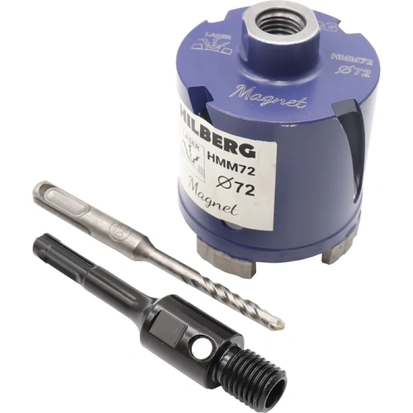 Коронка алмазная по бетону HILBERG Laser Magnet 72 мм  HMM72 в Екатеринбурге