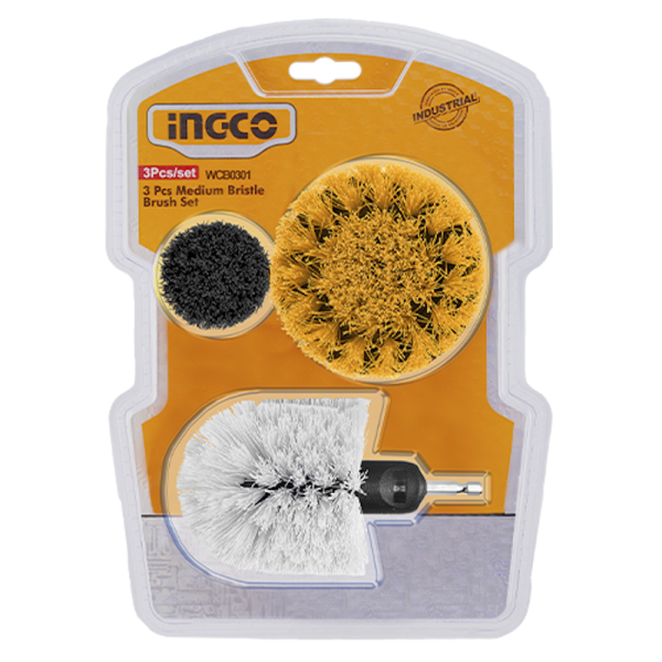 Набор щеток для дрели INGCO 1/4" 3 шт INDUSTRIAL WCB0301 в Екатеринбурге