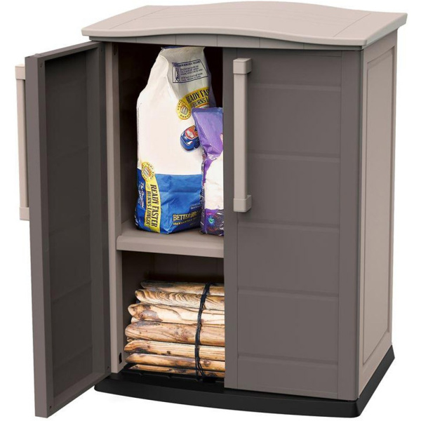 Шкаф из ПВХ "Keter" Бостон Компакт серый 70х50х93см 9кг  17200893 в Екатеринбурге