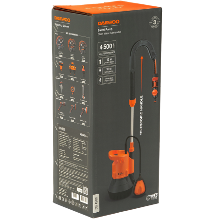 Насос бочковой для чистой воды DAEWOO DCP 4500  в Екатеринбурге