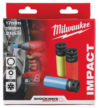 Набор головок MILWAUKEE SHOCKWAVE AUVTOMOTIVE (3ШТ) 4932451568