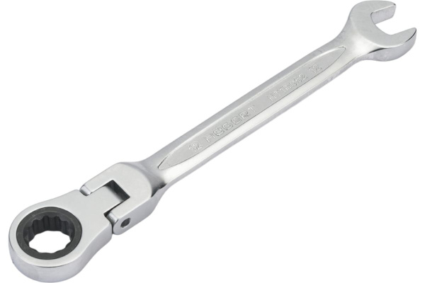Ключ комбинированный HOEGERT  шарнирный с трещоткой 12 мм, 72T, сталь CrV HT1R052 в Екатеринбурге 