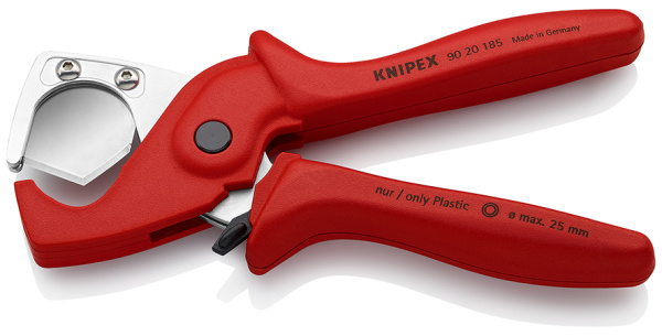 Труборез-ножницы KNIPEX PlastiCut для шлангов и защитных труб (d 25 мм), 185 мм KN-9020185SB в Екатеринбурге 