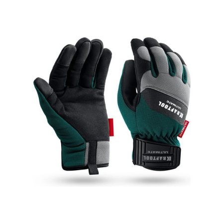 Перчатки Kraftool ULTIMATE комбинированные для тяжелых мех.работ, искуственная кожа 11299-L в Екатеринбурге