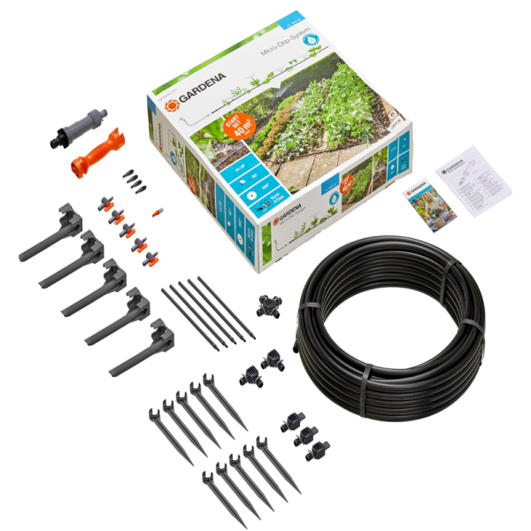 Шланг сочащийся для наземной прокладки (с комплектом) GARDENA 13015-20.000.00 в Екатеринбурге