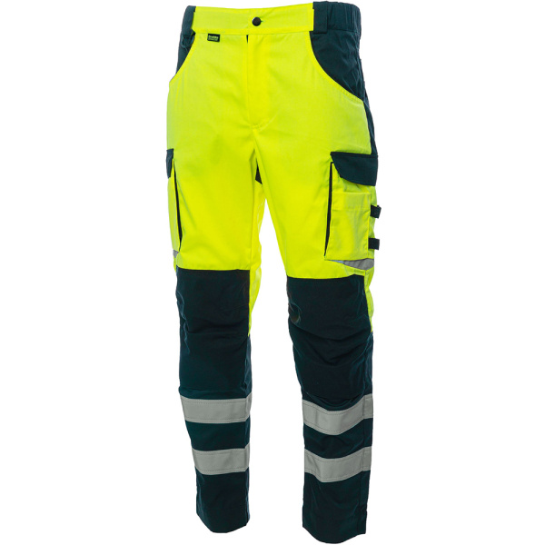 Сигнальные брюки Brodeks KS309 56 желтый/черный