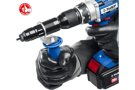 Заклепочник-насадка на шуруповерт ЗУБР для резьбовых заклепок М3-М8  31221 в Екатеринбурге