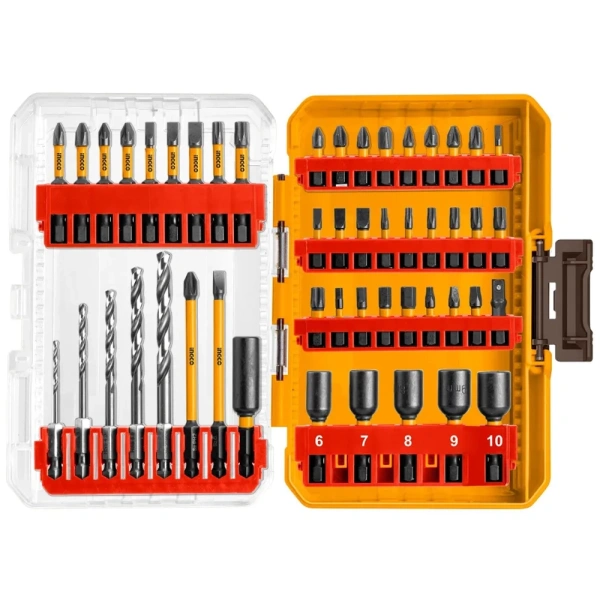 Набор ударных бит, головок ,сверл INGCO 49 шт AKDL24906 в Екатеринбурге