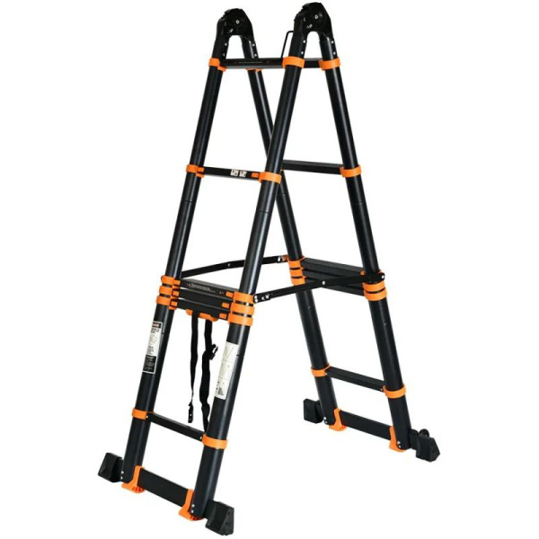 Лестница телескопическая STARTUL 2-х секц. алюм. 210/420см. 2x5 ступ. 14.8кг ST9932-042 в Екатеринбурге