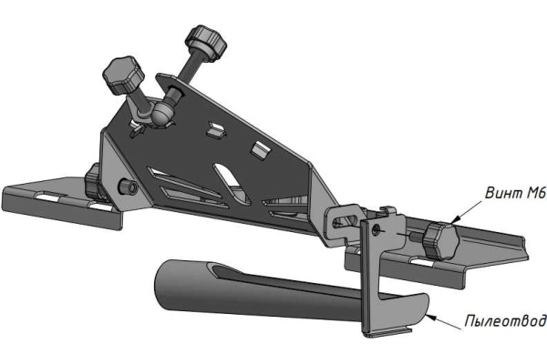 Приспособление для резки плитки на УШМ ЛАТРЬ  Заусовщик 45" 115-125мм. 45 градусов  44868 в Екатеринбурге