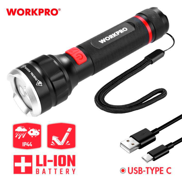Фонарь ручной WORKPRO 350-750LM WP351010WE в Екатеринбурге