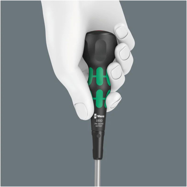 Крестовая отвёртка WERA 1850 PH Kraftform Ball-Grip PH 2 x 100 мм WE-007906 в Екатеринбурге 