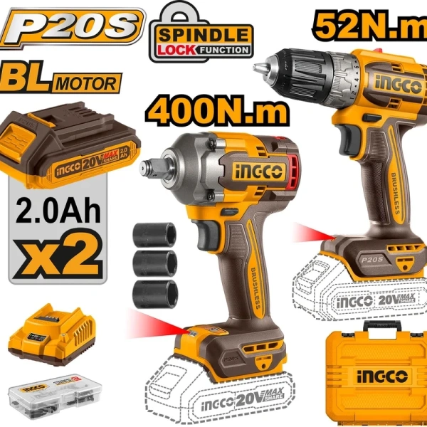 Набор инструмента аккумуляторного INGCO CKLI20271  в Екатеринбурге