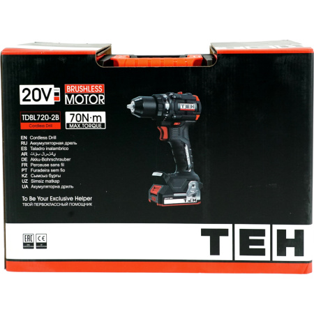 Аккумуляторная дрель TEH TDBL720-2B  в Екатеринбурге