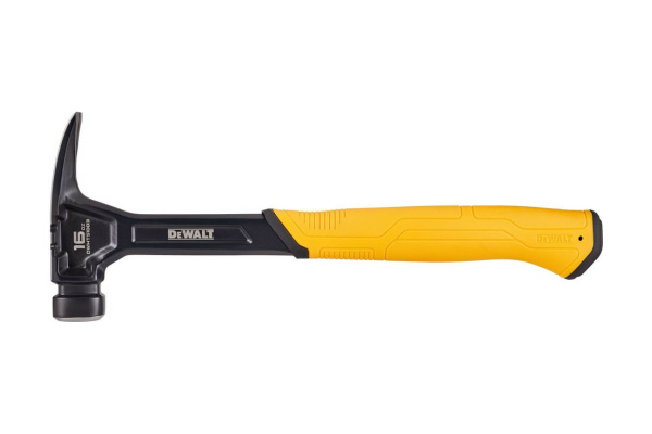 Молоток DeWalt одноэлементный с прямым гвоздодером 454гр.  DWHT51003-0 в Екатеринбурге 