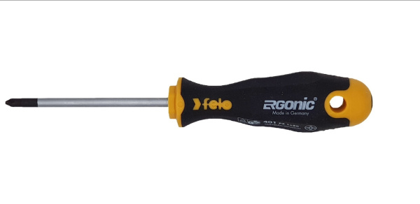 Отвертка Ergonic Felo крестовая PZ 1X80 40110210 в Екатеринбурге 