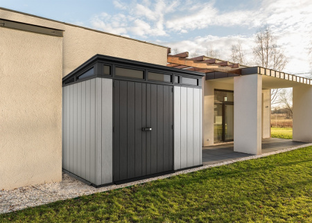 Блок хозяйственный из ПВХ "Keter" Артисан 9х7 серый 277x218x226см 170кг  17204256 в Екатеринбурге