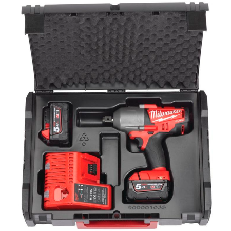 Аккумуляторный ударный гайковерт "Milwaukee" M18 CHIWF34-502X FUEL