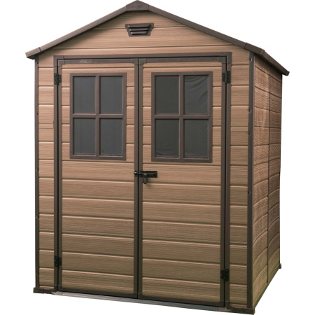 Блок хозяйственный из ПВХ "Keter" Скала 6х8 коричневый 235х111х240см 72кг 17202394 в Екатеринбурге