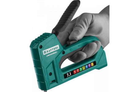 Степлер механический Kraftool 7в1 тип53 (6-14мм.),140 (8-14мм.), 13,53F,36,500  31524 в Екатеринбурге 