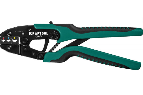 Пресс-клещи Kraftool СР-3 для изолир.наконечников и соед.муфт 0,5-6мм.кв.  45461-3 в Екатеринбурге 