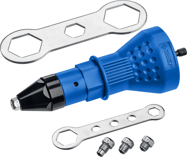 Заклепочник-насадка на шуруповерт ЗУБР для вытяжных заклепок 2,4/3,2/4,0/4,8  31220 в Екатеринбурге