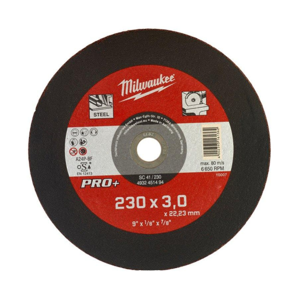 Отрезной диск Milwaukee SCS 41/230х3 PRO+ 1шт