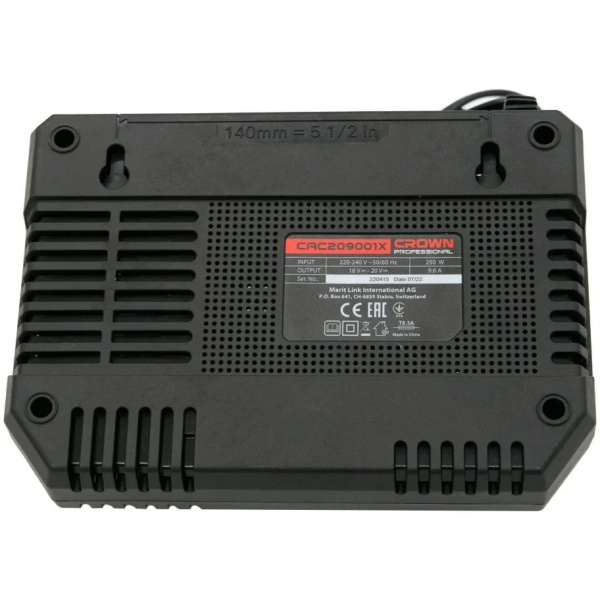 Зарядное устройство CROWN CAC209001X 9А 2 кулера для охлаждения АКБ и ЗУ в Екатеринбурге