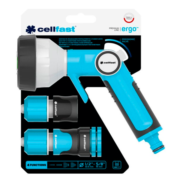 Комплект CELLFAST ERGO с 4-х функциональным пистолетным оросителем 53-540 в Екатеринбурге