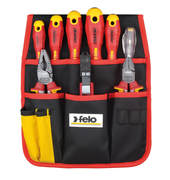 Набор диэлектрических отверток Felo Ergonic с диэлектрическими пасатижами, бокорезами, 41399504 в Екатеринбурге 