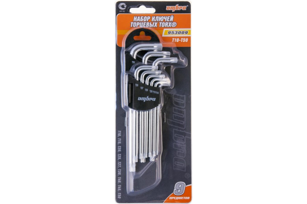 Набор ключей TORX Ombra Т10-50 953009 055371 в Екатеринбурге 