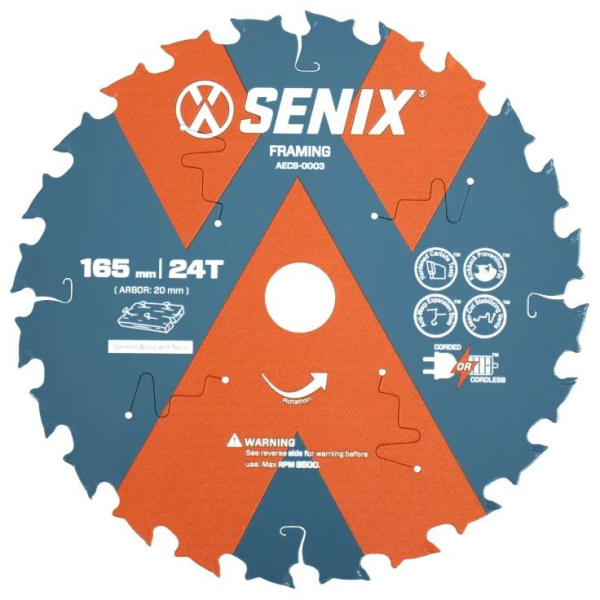 Диск пильный по дереву  SENIX  AECS-0003 165х 20х24 в Екатеринбурге