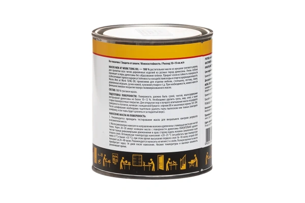 Масло тунговое Men at Work TUNG OIL 0,75л. 80084 в Екатеринбурге