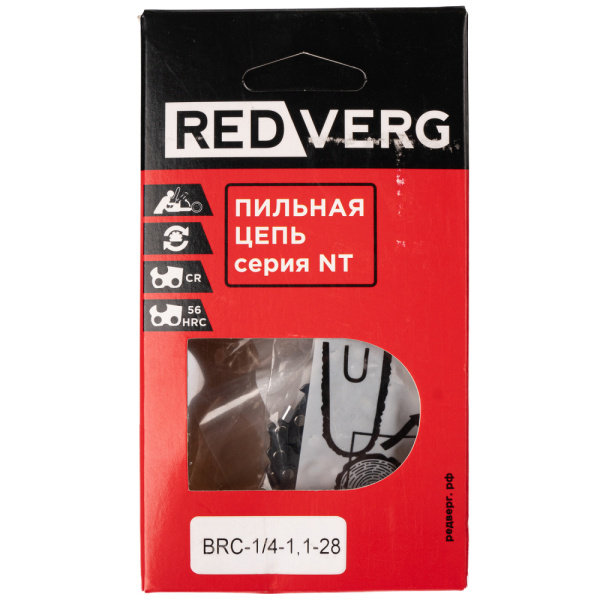 Цепь REDVERG 28зв, 1/4, 1,1 мм для пилы-мини RD-C18/U и RD-C18K/U BRC-1/4-1,1-28