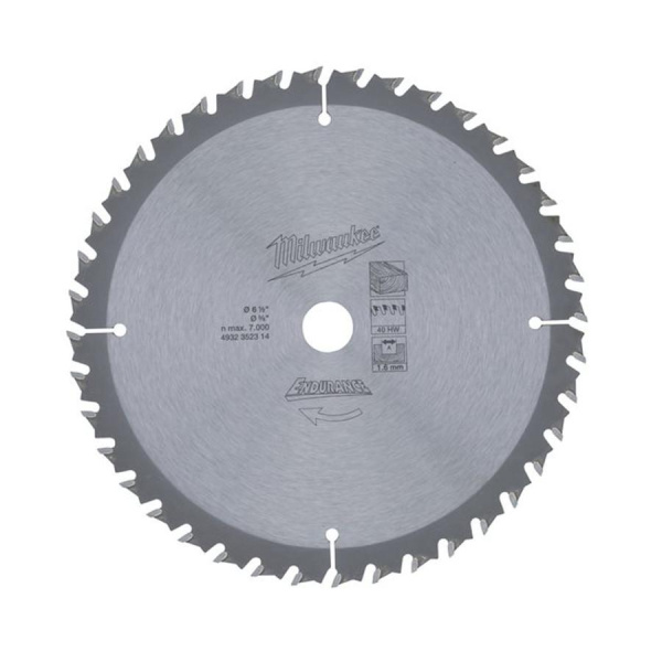 Пильный диск Milwaukee 165/15,8 Z40