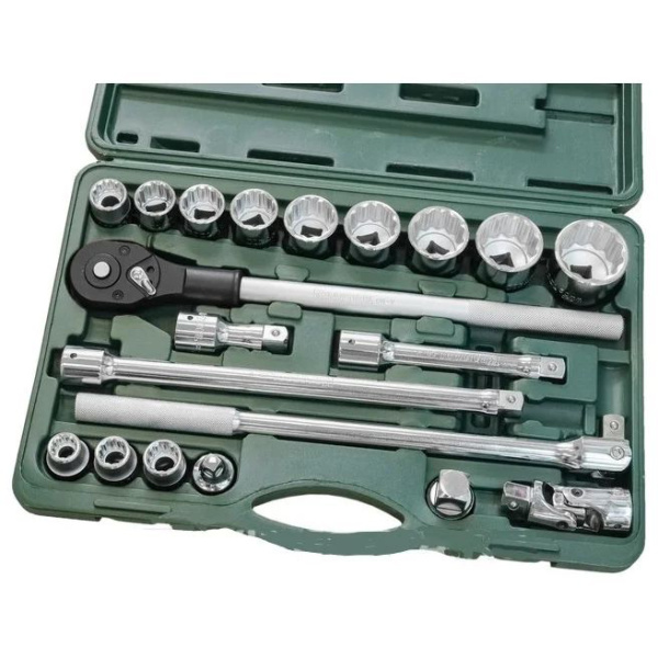 Набор торцовых головок KRAFTOOL TRUCK для крупногабаритной техники 20, 20 предм.  27895-H20_z01 в Екатеринбурге 